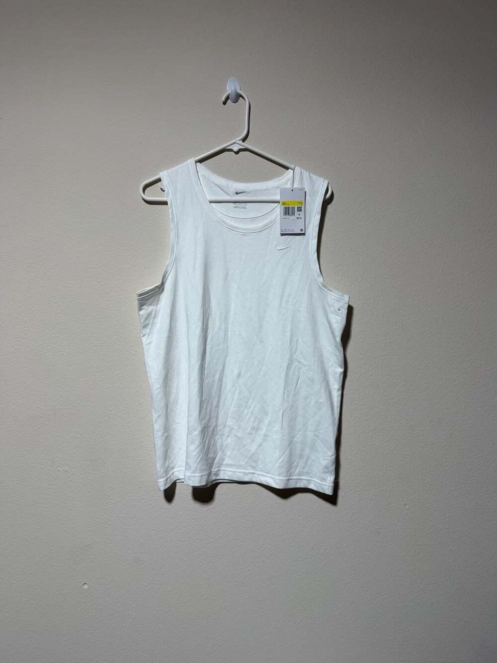 Nike Men's Ready Relaxed-Fit Dri-FIT Fitness Tank White DV9833-100